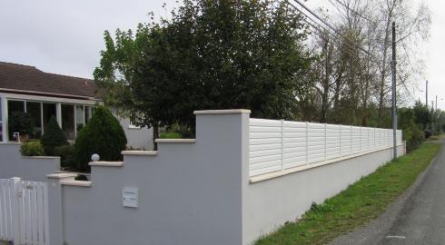 Création clôture avec panneaux